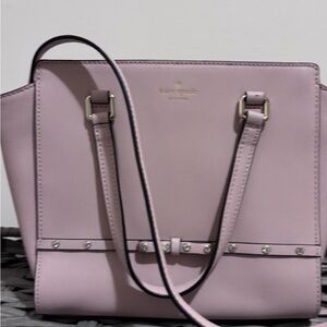 NEW Kate Spade Laurel Way Jeweled Small Hadlee Satchel Blush Pink Saffiano